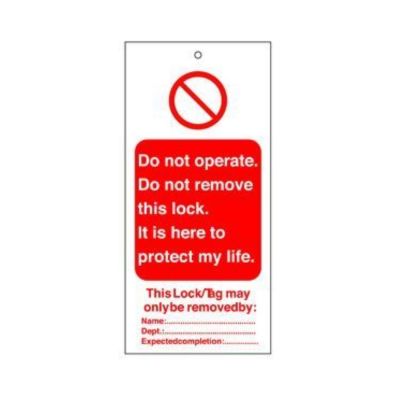 256564 General Safety Warning Tags Pack of 10 256564 General Safety Warning Tags Pack of 10